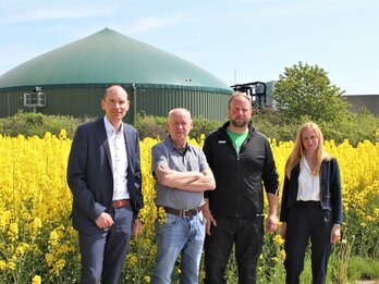 Pressebild: SWU übernimmt Strom-Direktvermarktung für Corntec Biogas Langenau & Seligweiler