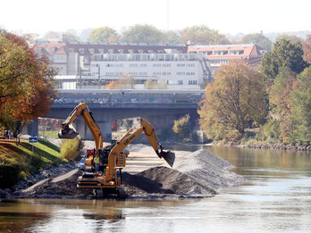 Pressebild: Donau-Kiesbaggerung angesetzt